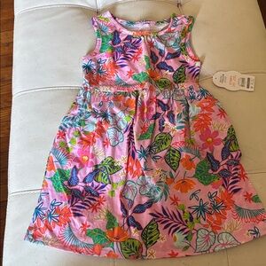 Wonder Nation Pink Floral Dress
